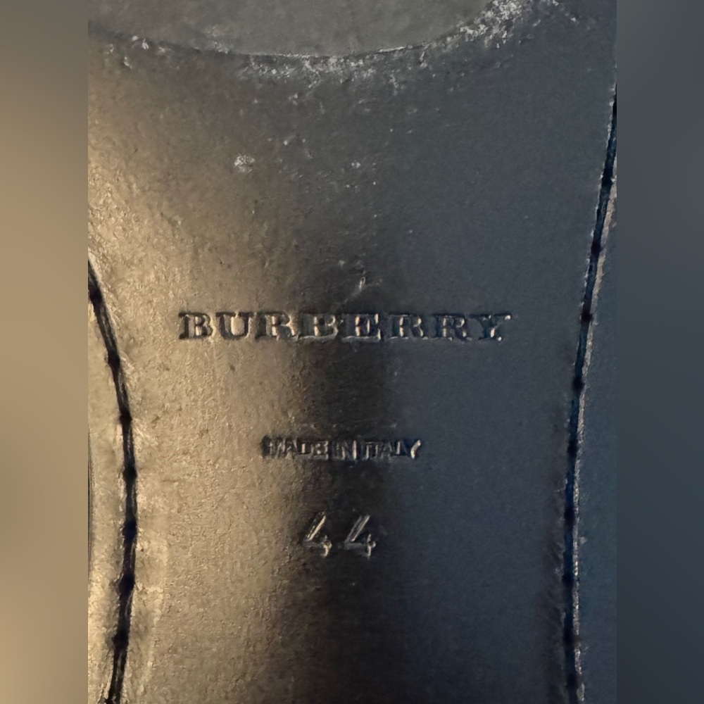 BURBERRY PRORSUM NAVY BLUE SUEDE TASSEL LOAFERS SLIPPERS 44 / 11 US $1000 - Picture 10 of 12